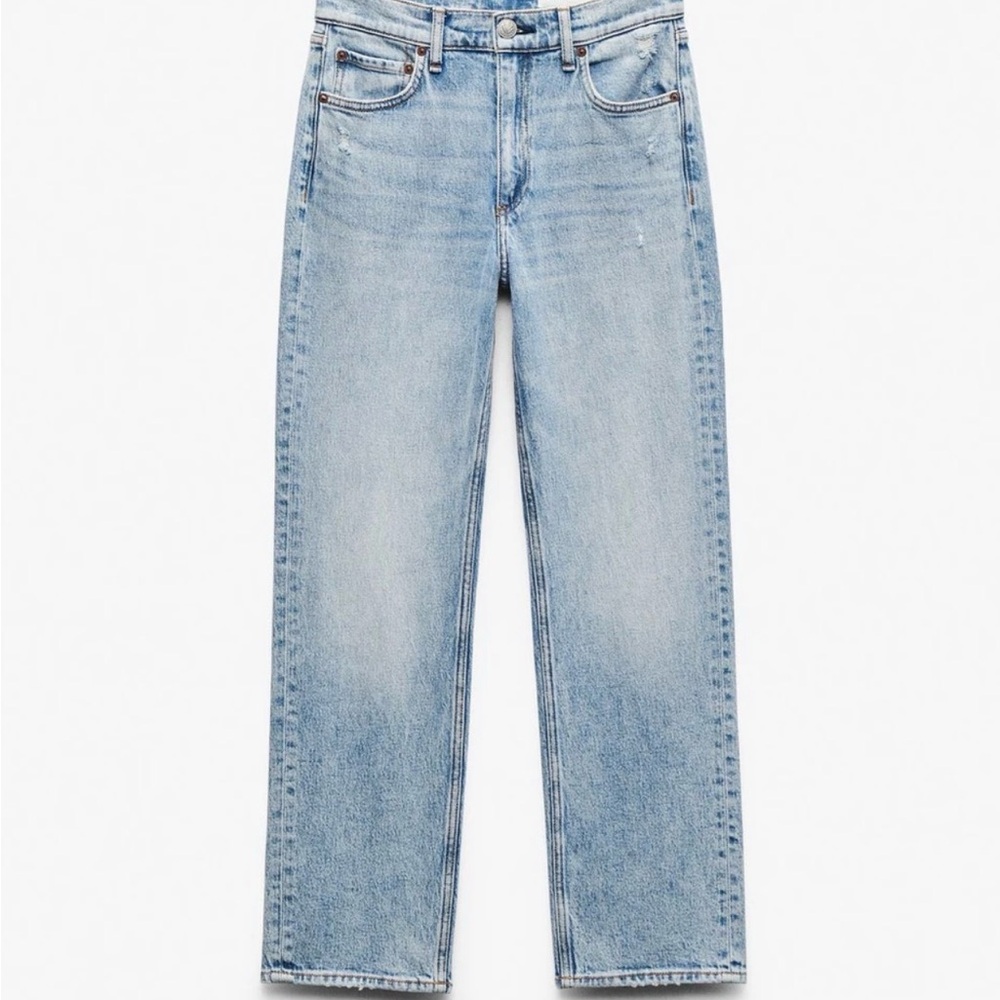 Rag & Bone Harlow Mid Rise Straight Jean wash LOU